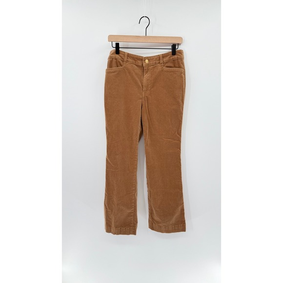 Talbots Pants - Talbots Size 2 Corduroy Straight Leg Pants Dark Camel Tan Classic Preppy Fall